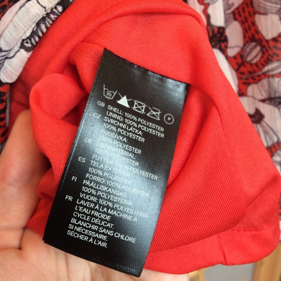 🎉H&M Red Poppy Midi Dress - Picture 8 of 8